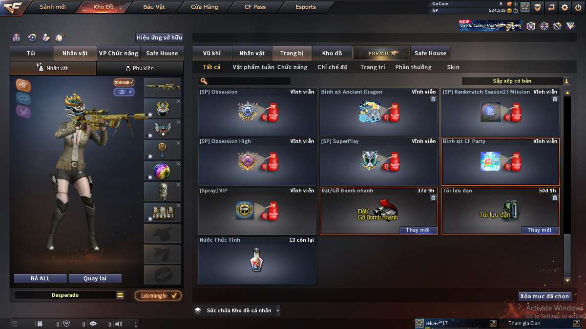 shop acc cf uy tin gia re